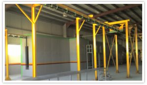 Conveyorised Powder Coating Plant with 27mtr long oven installed in UAE
